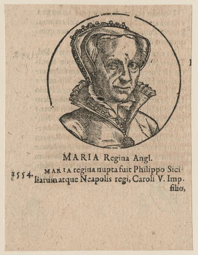 Queen Mary I (1611) woodcut