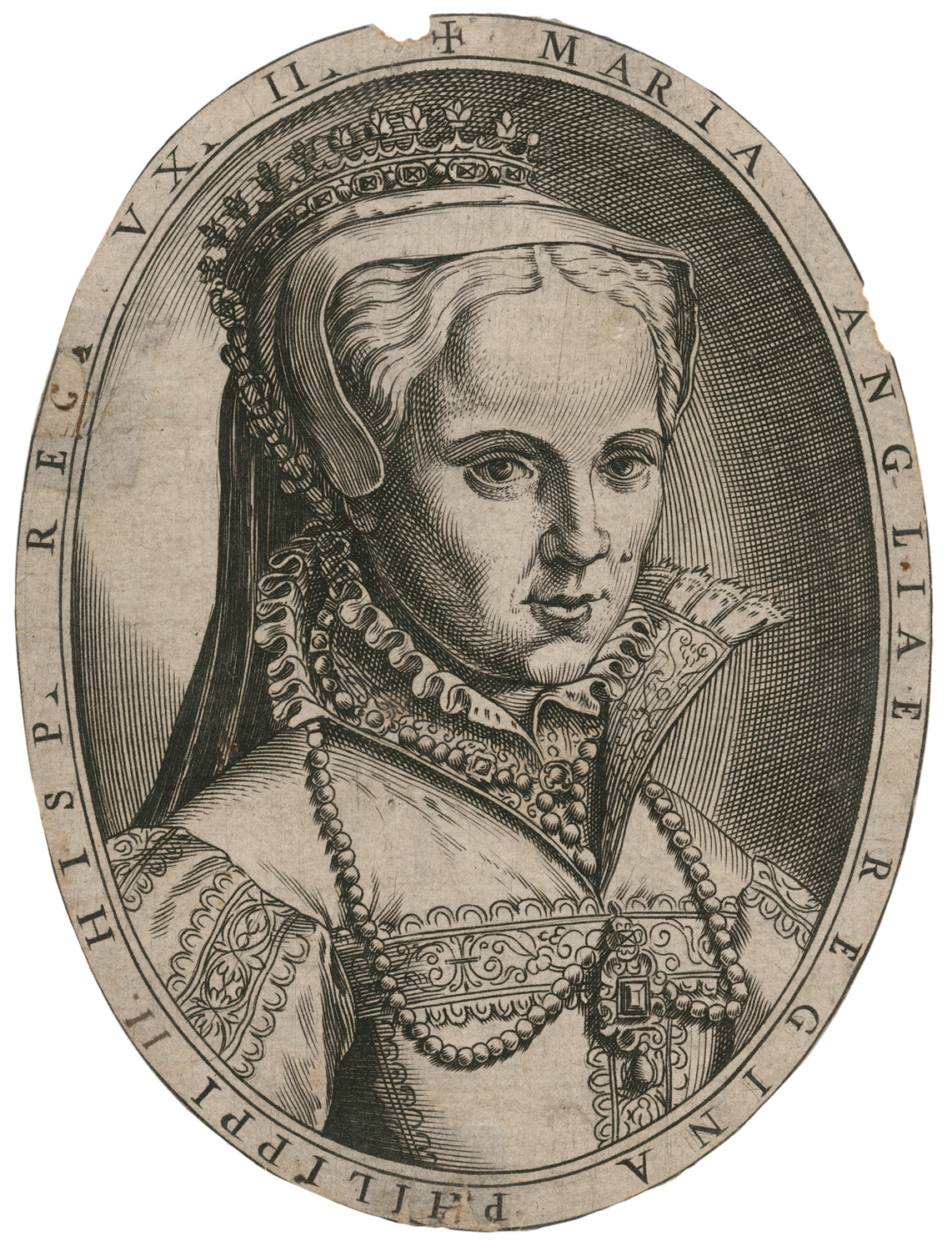 Mary I engraving