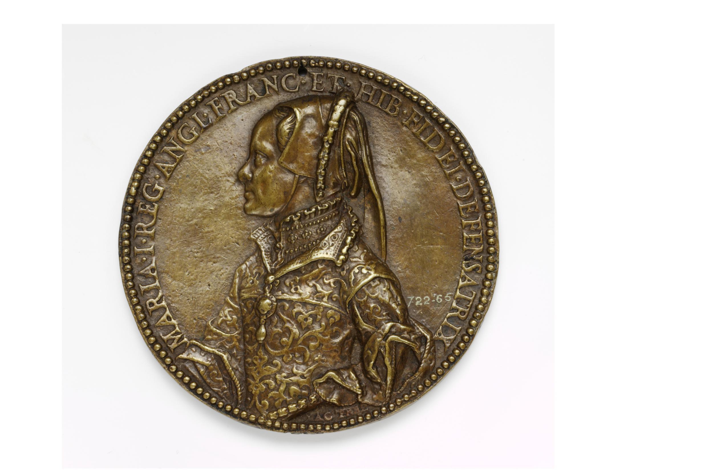 Bronze Peace medal (1554) obverse